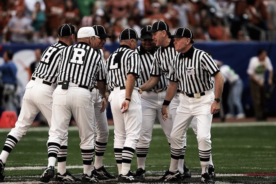 Penalty Huddle-Referees